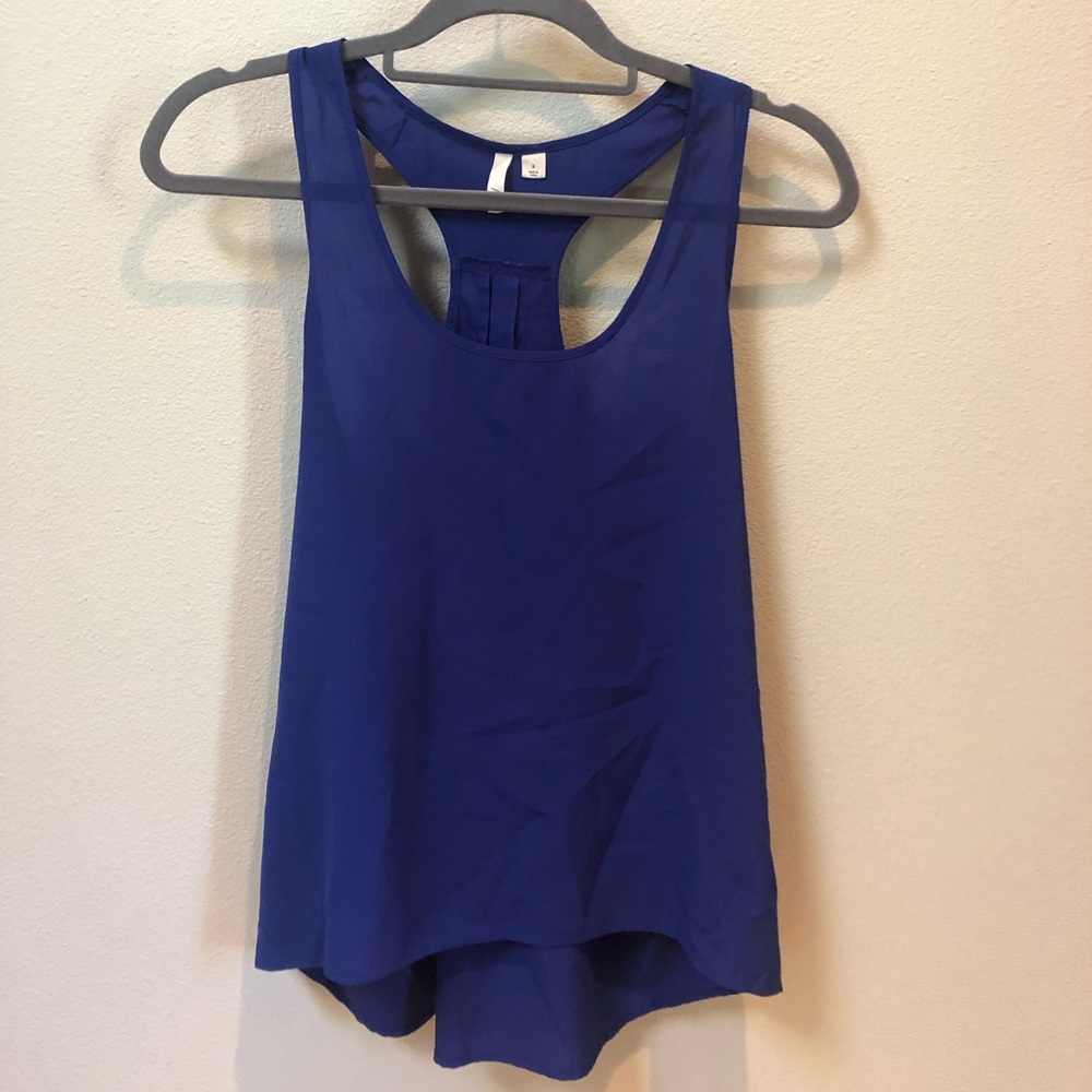 Frenchi Dark Blue Racerback Tank
